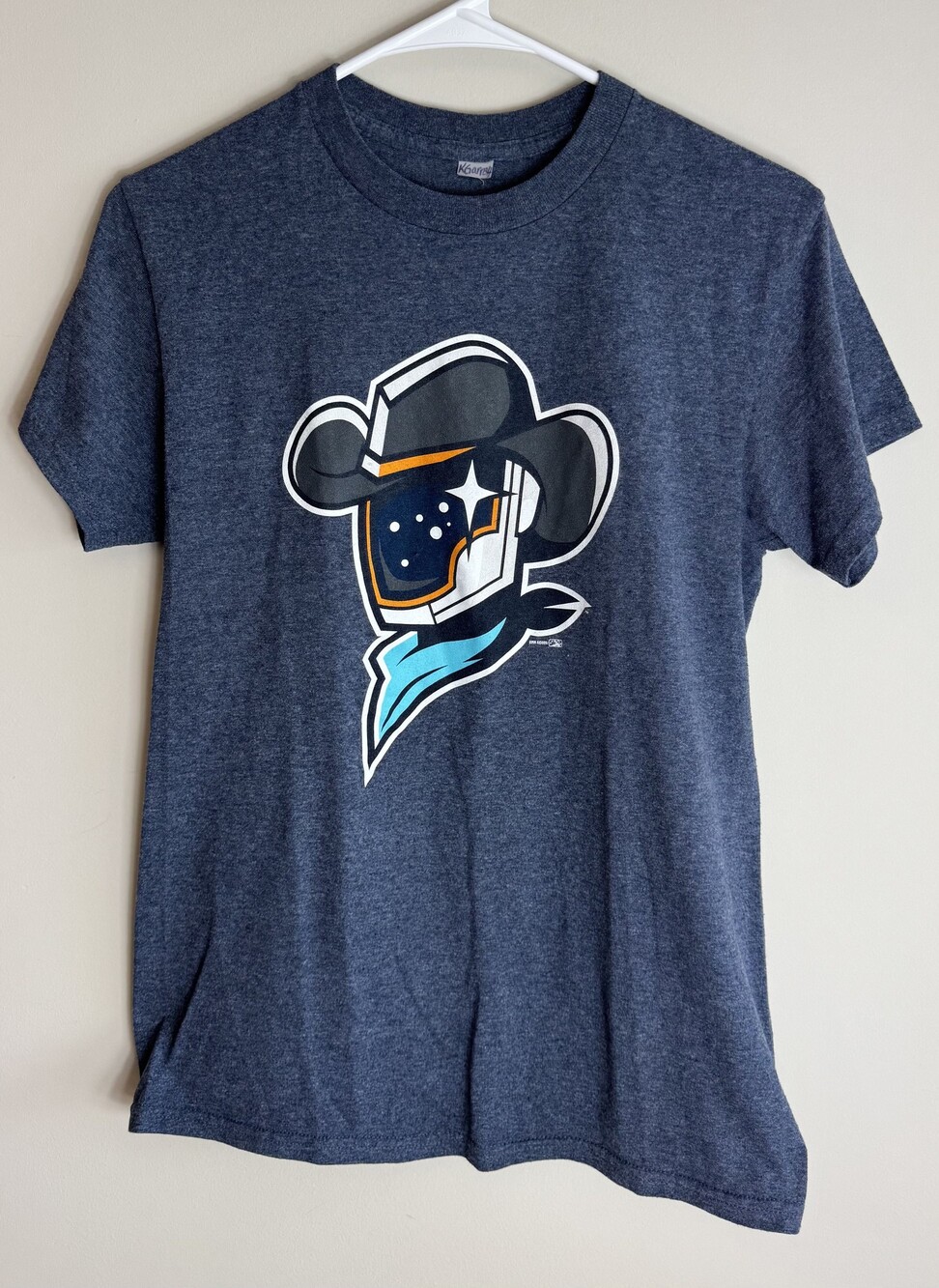 Navy Blue Sugar Land Space Cowboys T-Shirt Medium Heather Cotton Blend